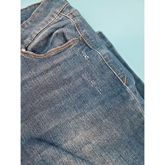 Womens Cropped Jeans Sz 2 Frayed Hem Mid Ris Kensie Jeans 26" Waist - Picture 12 of 16